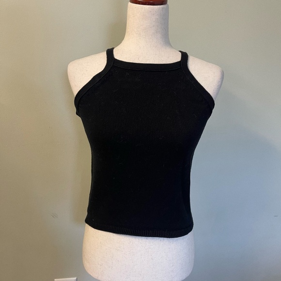 525 America Black Cotton Halter Top - Size XS - Picture 2 of 11